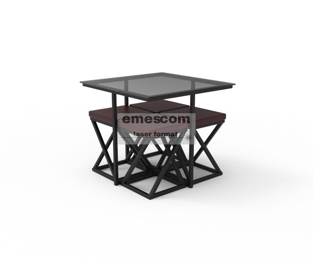 Stolik kawowy 4CHGLASS (zestaw) - obrazek 2