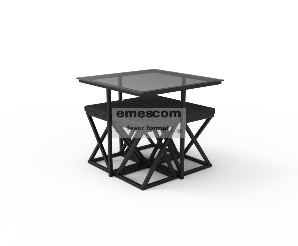 Stolik kawowy 4CHGLASS (zestaw) - obrazek 3