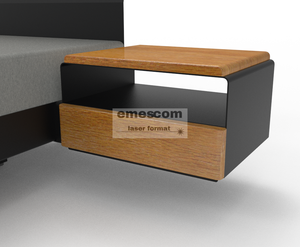 Lewitujące łóżko stalowe AURORA - obrazek 7