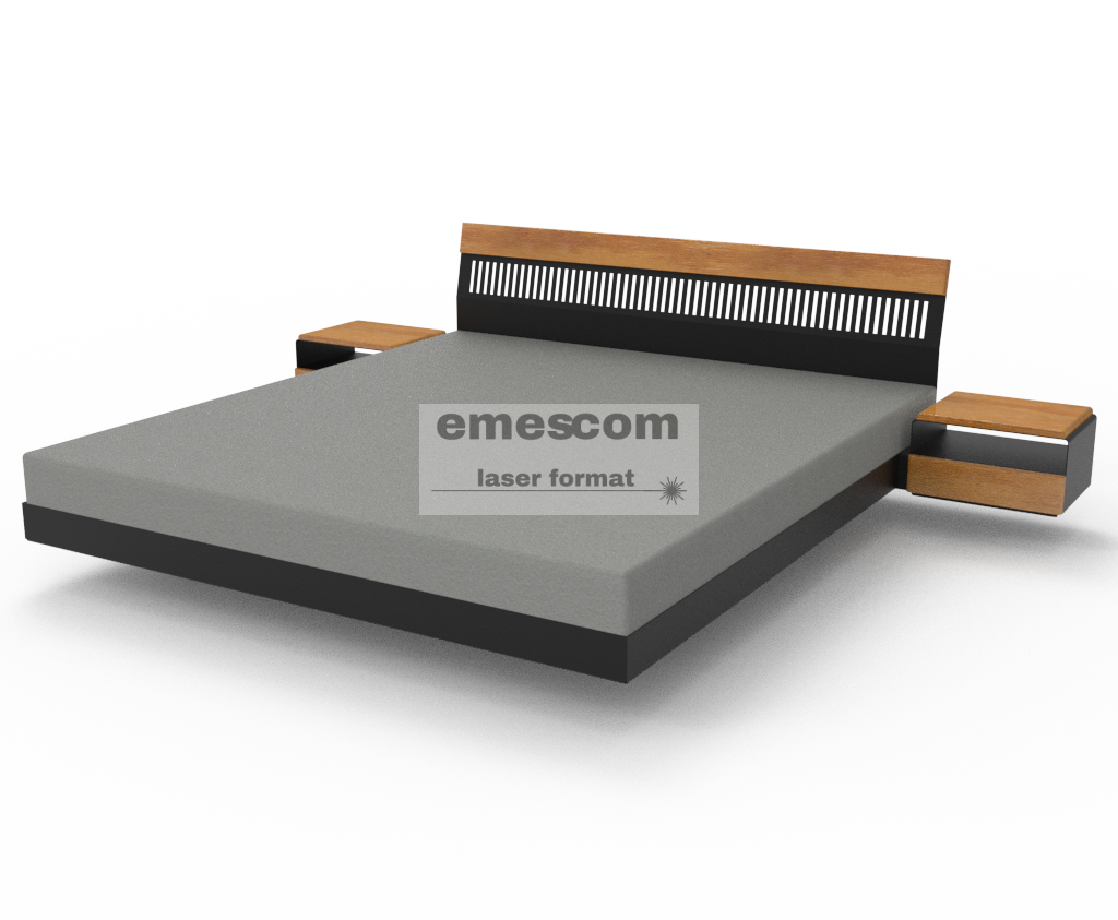 Lewitujące łóżko stalowe AURORA - obrazek 6