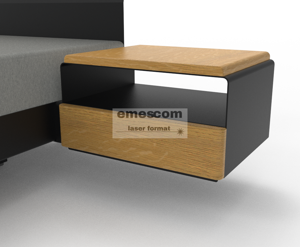 Lewitujące łóżko stalowe AURORA - obrazek 5