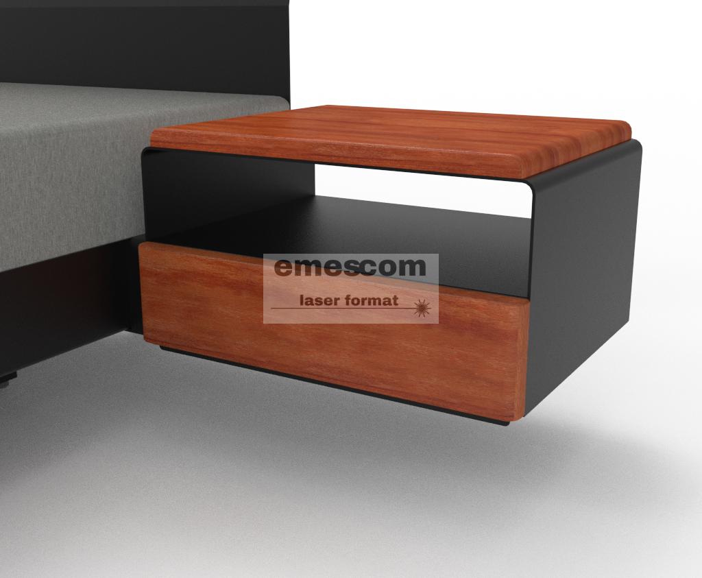 Lewitujące łóżko stalowe AURORA - obrazek 3