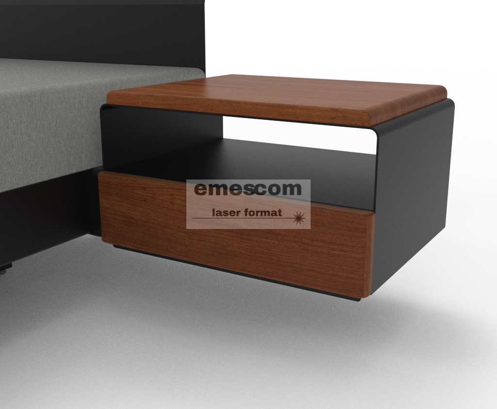 Lewitujące łóżko stalowe AURORA - obrazek 9