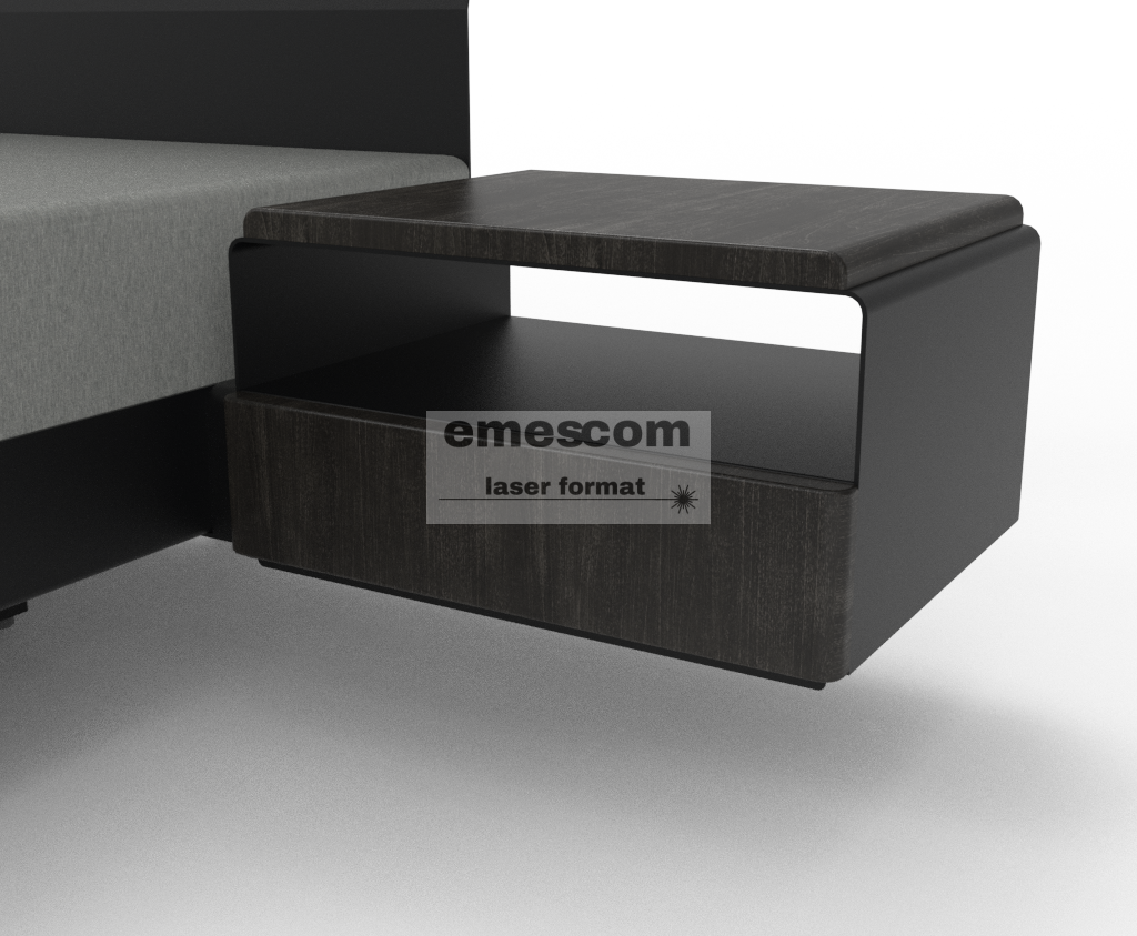 Lewitujące łóżko stalowe AURORA - obrazek 12