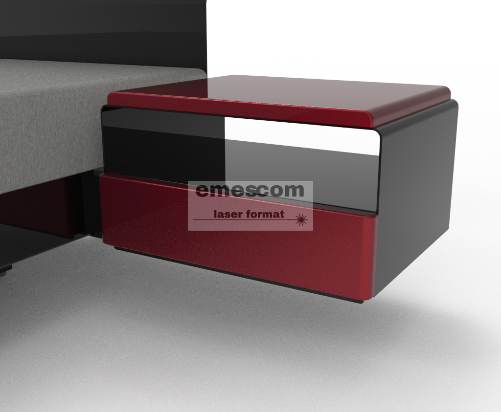 Lewitujące łóżko stalowe AURORA - obrazek 15